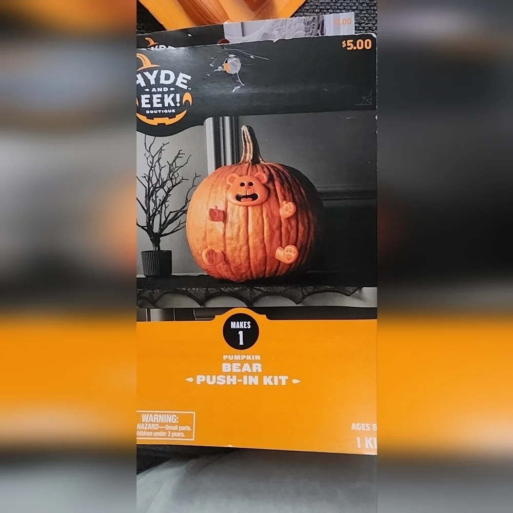 2 Pumpkin Carving Kits, 1 Push In Kit,  and A 6pc Crayola Pumpkin Paint Set